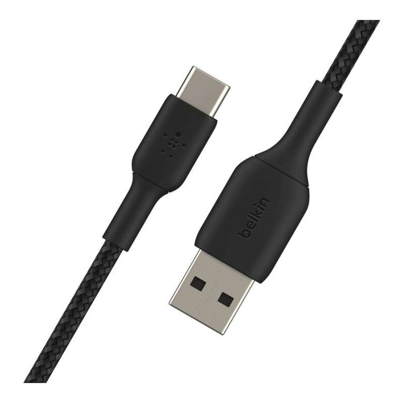 Belkin Type-A to Type-C Braided USB Cable 1m Black CAB002BT1MBK