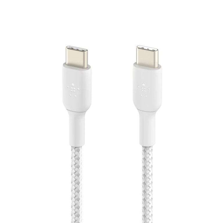 Belkin BoostCharge USB Type-C to USB Type-C 1m Braided Cable 2-pack White CAB004BT1MWH2PK