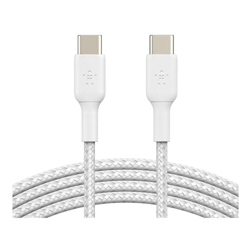 Belkin BoostCharge Type-C Male to Male USB Braided Cable 2m White CAB004BT2MWH