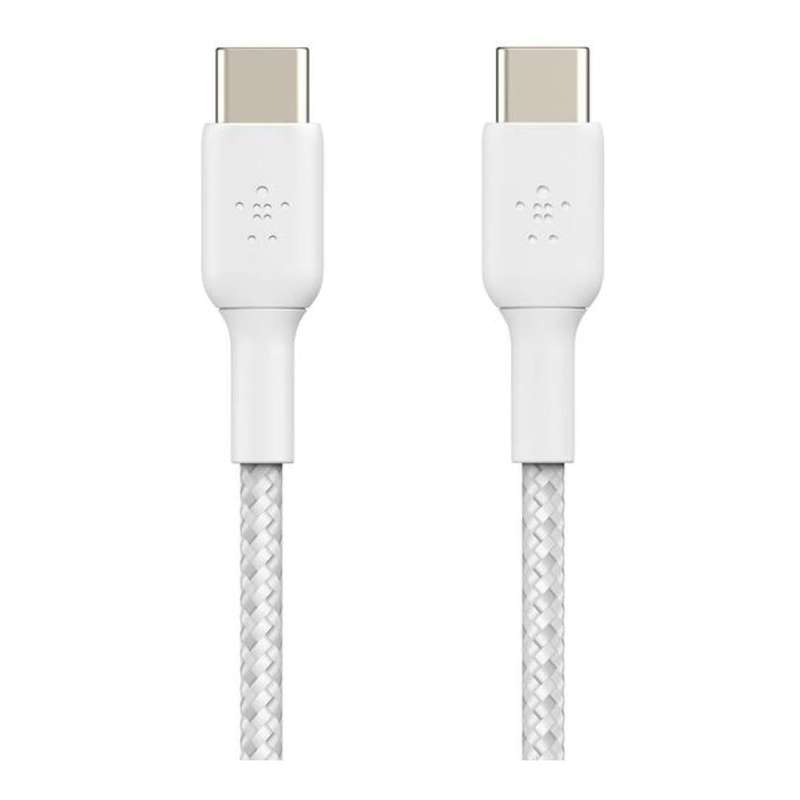 Belkin BoostCharge Type-C Male to Male USB Braided Cable 2m White CAB004BT2MWH