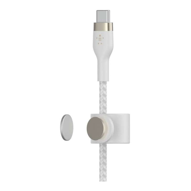 Belkin BoostCharge Pro Flex Type-C Male to Male USB Cable 1m White CAB011BT1MWH