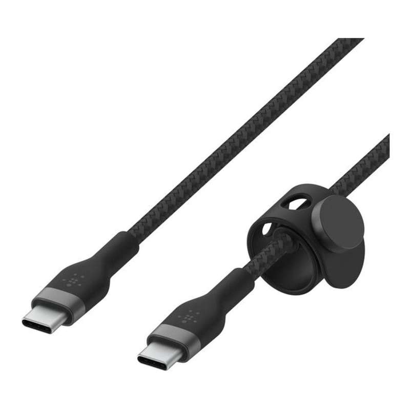 Belkin BoostCharge Pro Flex Type-C Male to Male USB Braided Cable 3m Black CAB011BT3MBK