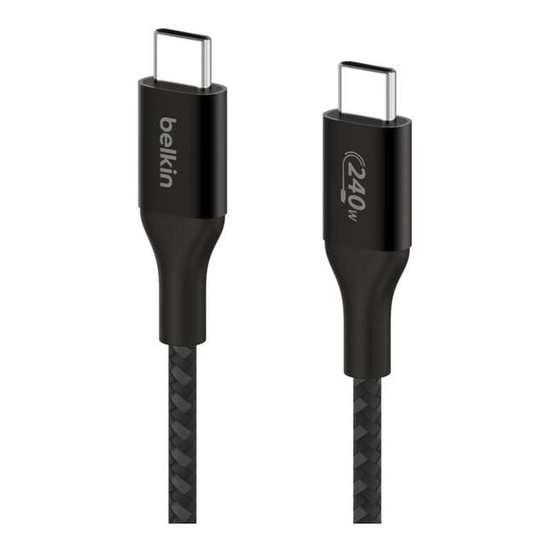Belkin BoostCharge Type-C Male to Male USB Braided Cable 1m Black CAB015BT1MBK