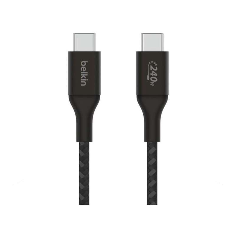 Belkin BoostCharge Type-C Male to Male USB Braided Cable 1m Black CAB015BT1MBK