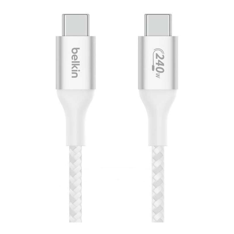 Belkin BoostCharge Type-C Male to Male USB Braided Cable 2m White CAB015bt2MWH