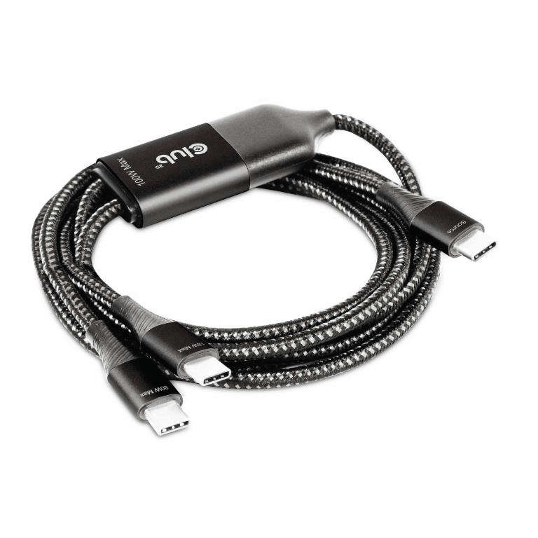 Club 3D Dual Type-C Cable 1.8m CAC-1527
