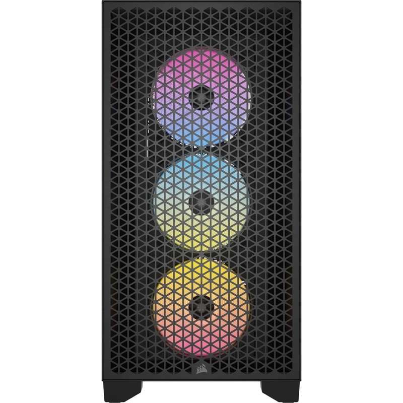 Corsair 3000D RGB AirFlow Dark ATX Mid Tower PC Case - Black CC-9011255-WW