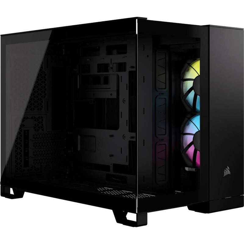 Corsair iCUE Link 2500X RGB Tempered Glass Steel Micro-ATX Mid-Tower Gaming PC Case - Black CC-90...