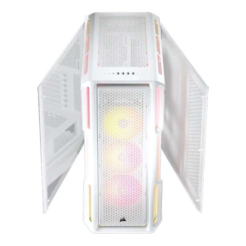 Corsair iCUE Link 5000T LX RGB Midi Tower ATX PC Case White CC-9011299-WW