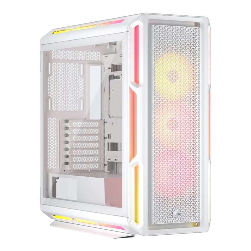 Corsair iCUE Link 5000T LX RGB Midi Tower ATX PC Case White CC-9011299-WW