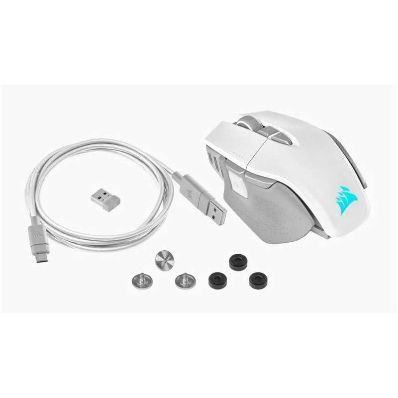 Corsair M65 RGB Ultra Wireless Tunable FPS Gaming Mouse White CH-9319511-AP2
