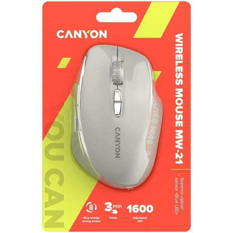 Canyon MW-21 Wireless Mouse Cosmic Latte CNS-CMSW21CL