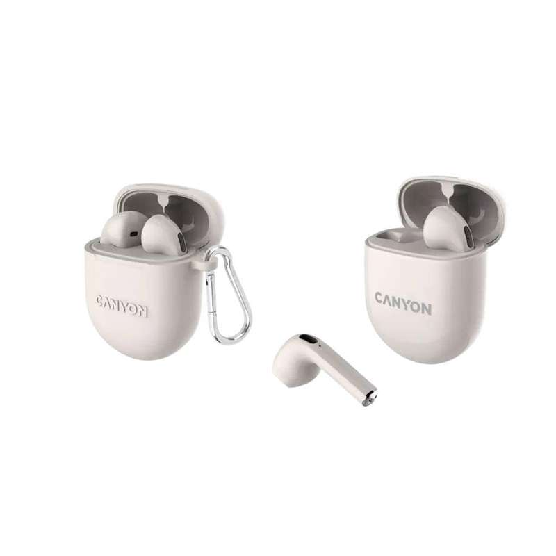 Canyon TWS-6 Bluetooth Headset with Microphone White CNS-TWS6BE