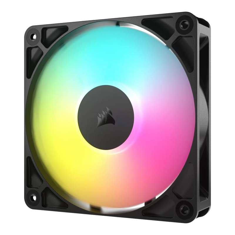 Corsair RS120 ARGB 120mm PWM Computer Case Fan Black 3-pack CO-9050181-WW