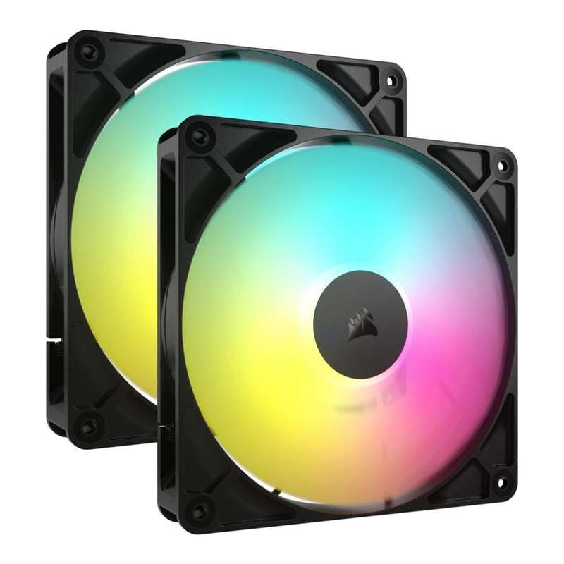 Corsair RS140 ARGB 140mm PWM 1700 RPM Case Fan - Dual-pack CO-9050183-WW