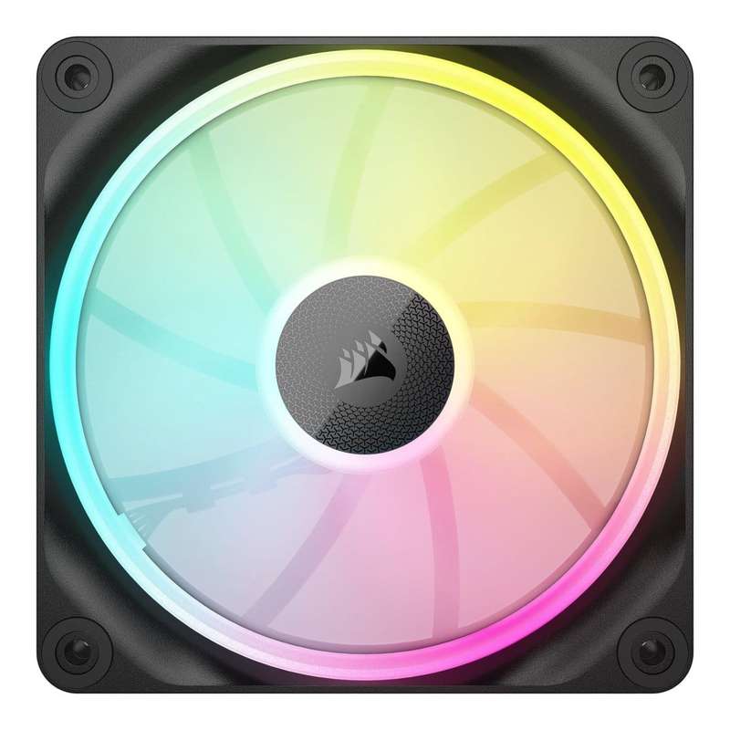 Corsair LX120 RGB iCUE Link 120mm PWM Black Case Fan - Triple Pack CO-9051026-WW