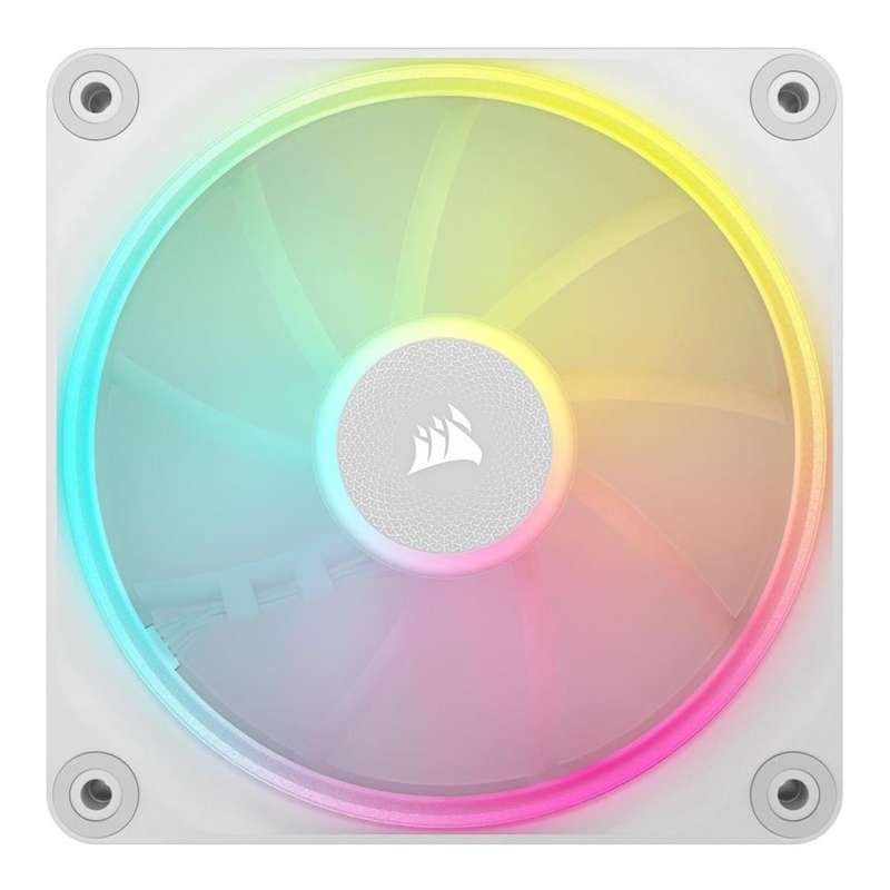 Corsair LX120 RGB iCUE Link 120mm PWM 2400 RPM Case Fan - Single-pack White CO-9051029-WW