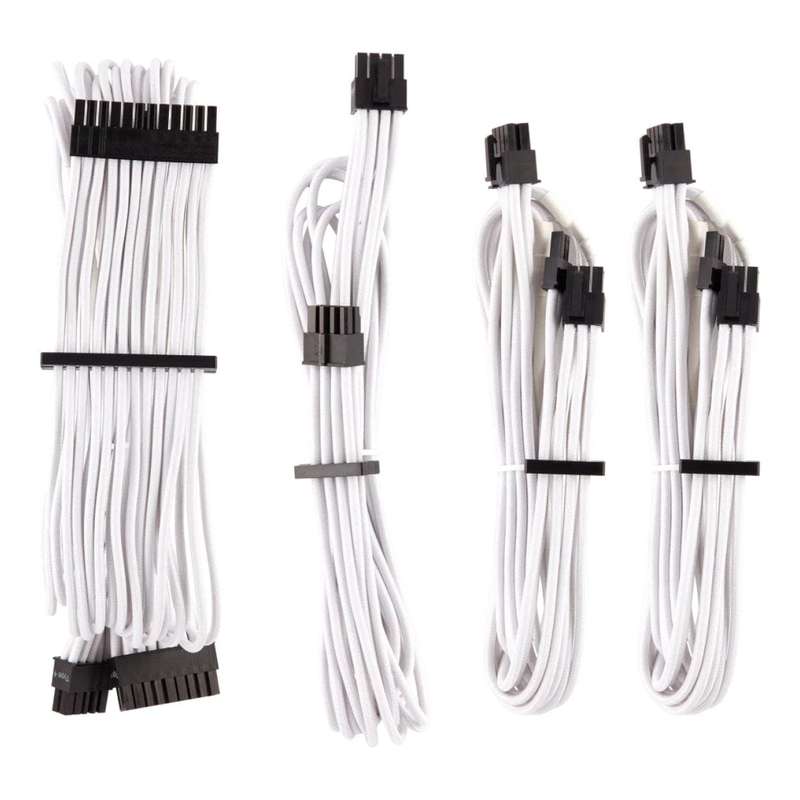 Corsair Premium Individually Sleeved Type-4 Gen4 PSU Cable Starter Kit White CP-8920217