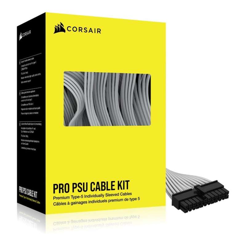 Corsair Premium Individually Sleeved Type-5 PSU Cables Pro Kit - White CP-8920293