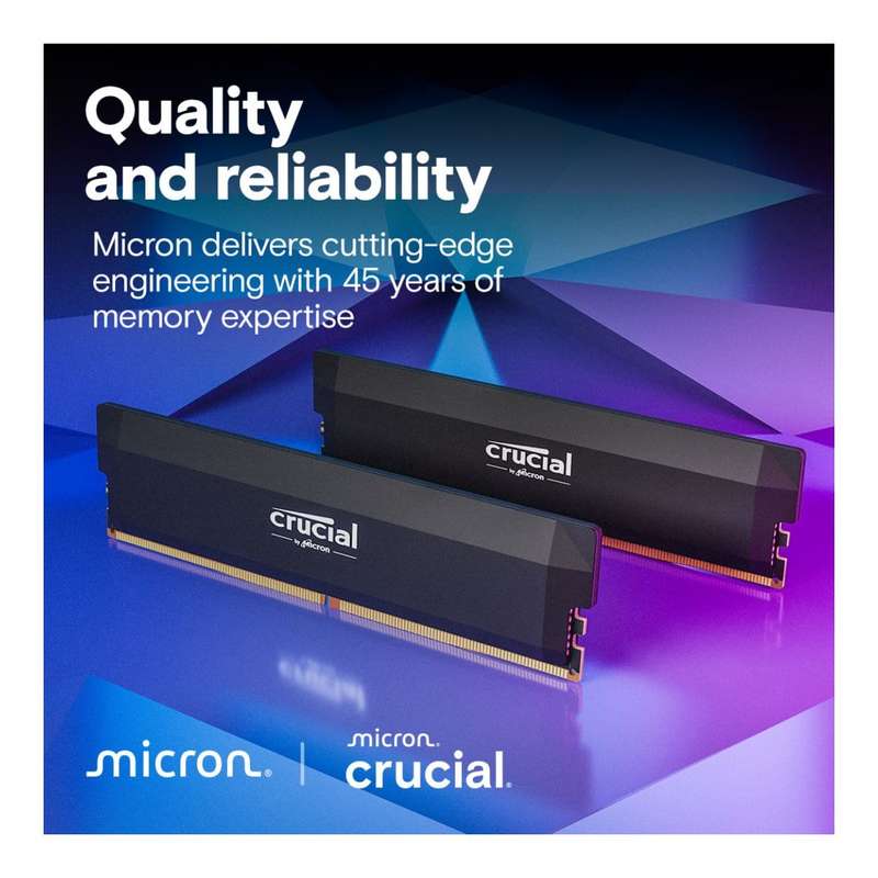 Crucial Pro OC CP2K32G60C40U5B Memory Module 64GB 2 x 32GB DDR5 6000MHz
