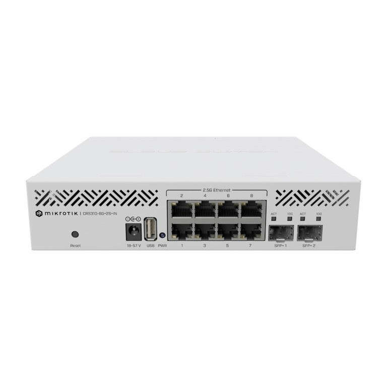 MikroTik CRS310 8-port 2.5GbE Managed Switch with 2x SFP+ ports CRS310-8G+2S+IN