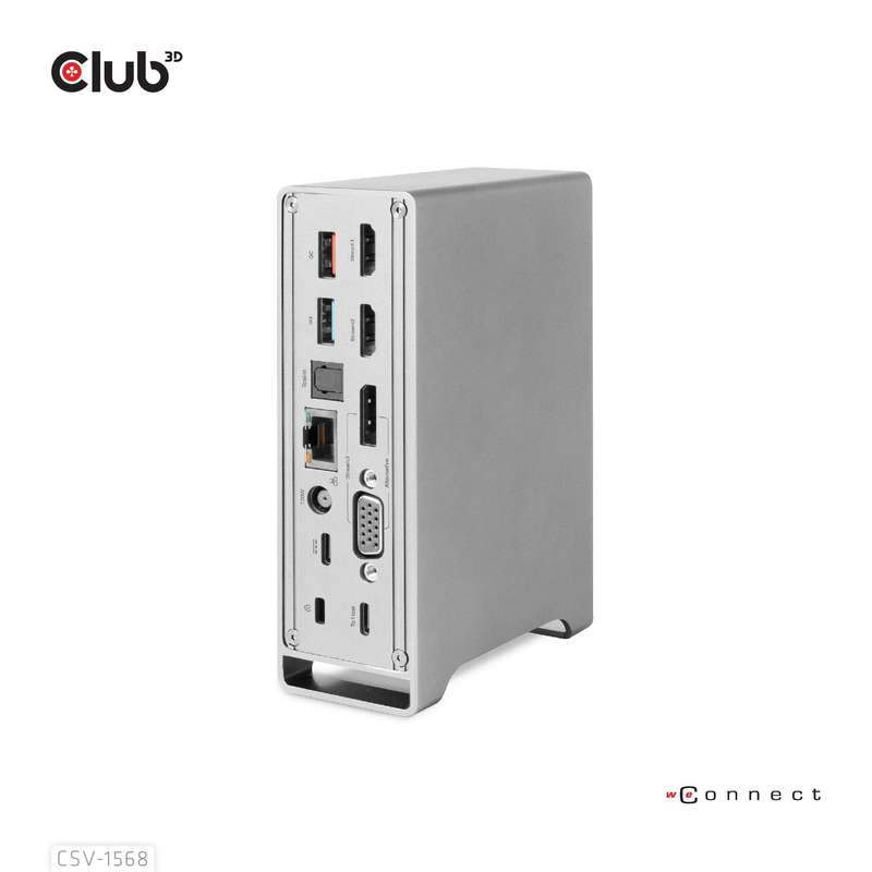 Club 3D Gen2 Type-C with Smart PD Charging Dock Station CSV-1568