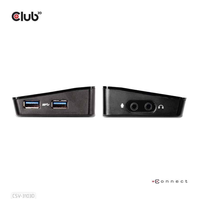Club 3D USB 3.2 Gen1 4K Docking Station CSV-3103D