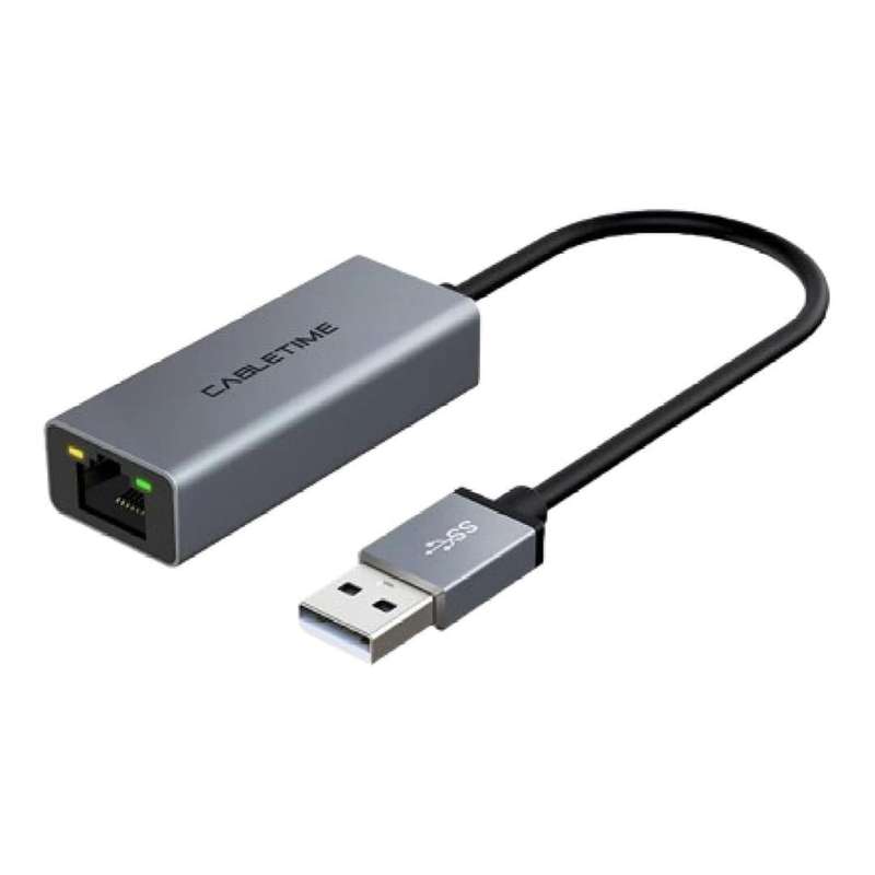 Cabletime CB52G Type-A to RJ45 100Mbps Ethernet Adapter CT-AML100-AG-0.15M