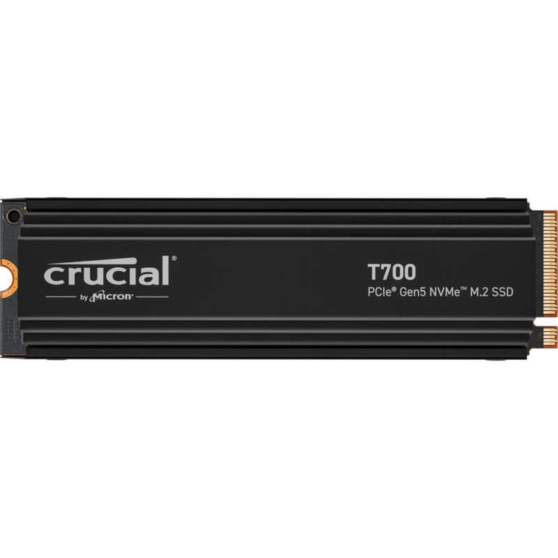 Crucial T700 1TB M.2 NVMe Gen5 NAND with Heatsink Internal SSD CT1000T700SSD5