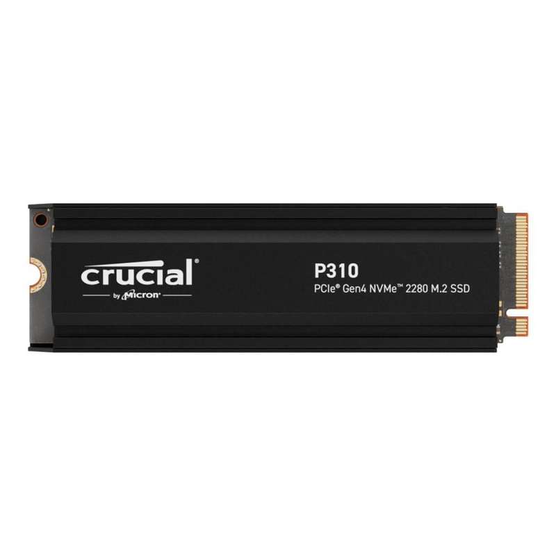 CRUCIAL P310 2TB PCIe Gen4 NVMe M.2 SSD with heatsink