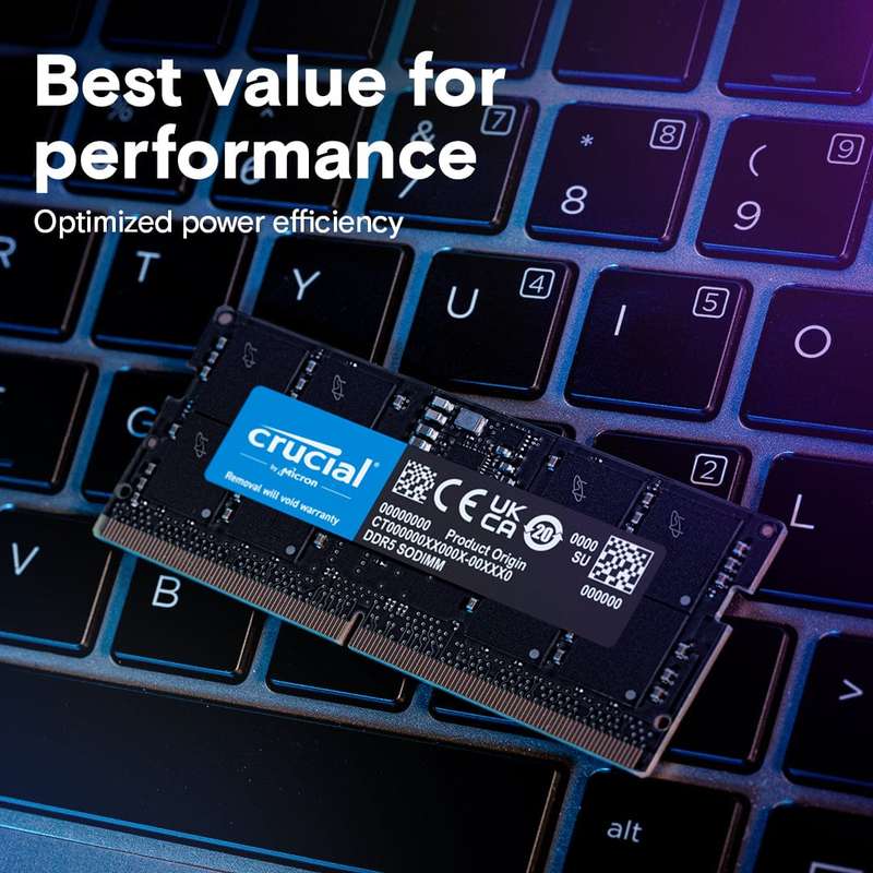 Crucial CT64G56C46S5 Memory Module 64GB DDR5 5600MHz