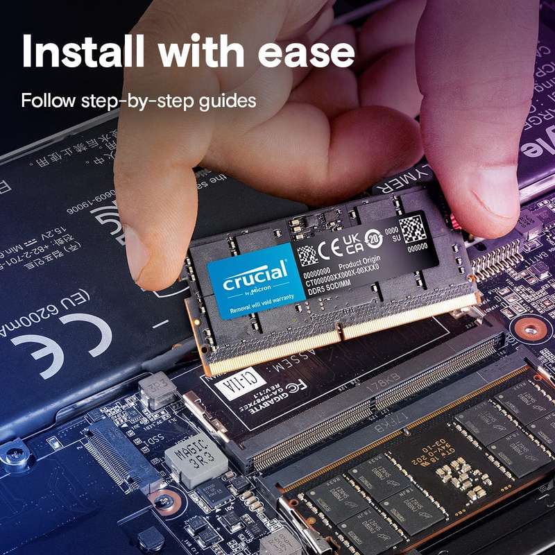 Crucial CT64G56C46S5 Memory Module 64GB DDR5 5600MHz