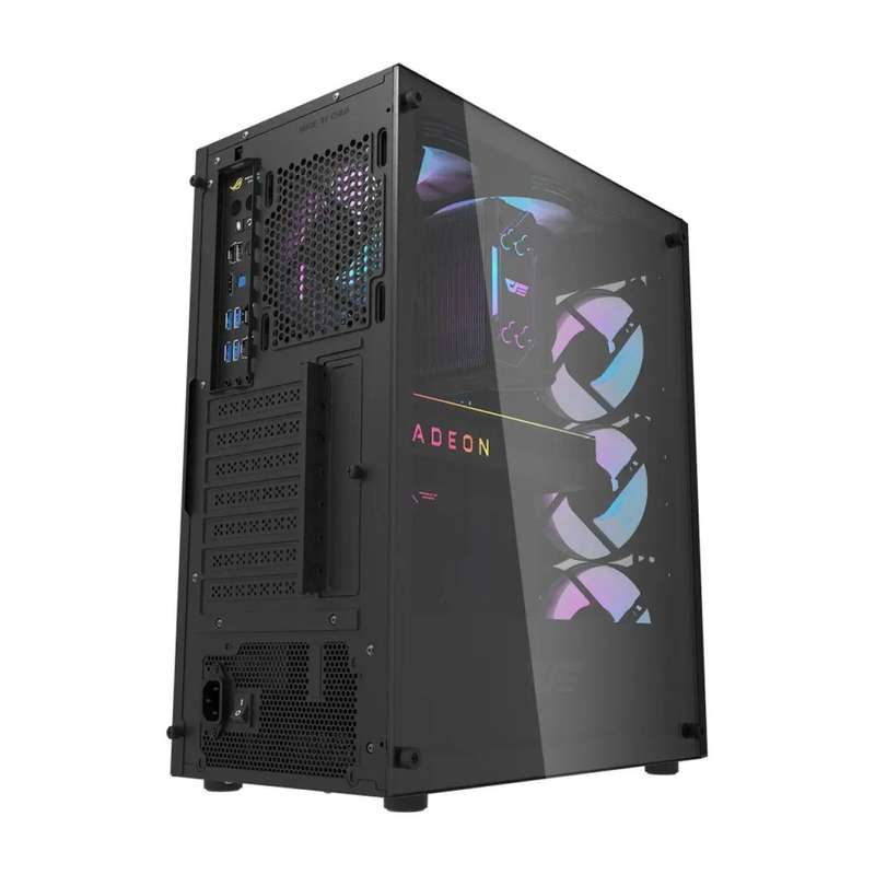 darkFlash DK352 PLUS PC Case Black with 4 ARGB Fans