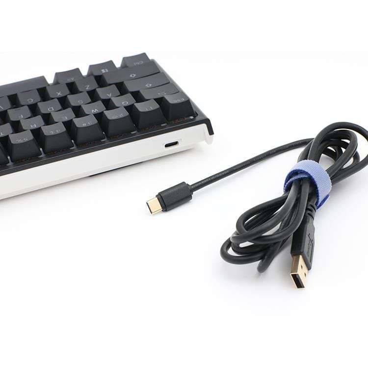 Ducky One 2 Pro Mini 60 Cherry MX Blue Clicky Mechanical Wired Gaming Keyboard - Black DKON2061ST...