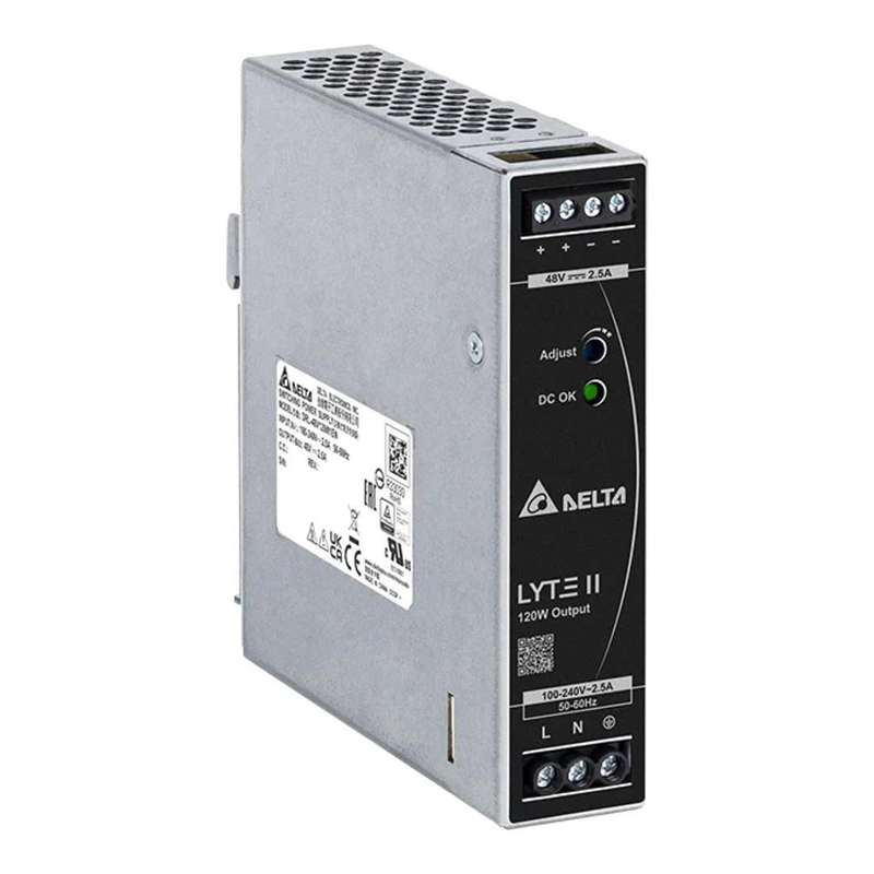 Vivotek Industrial 48V DC 120W Din Rail Mount Power Supply DRL-48V120W1EN