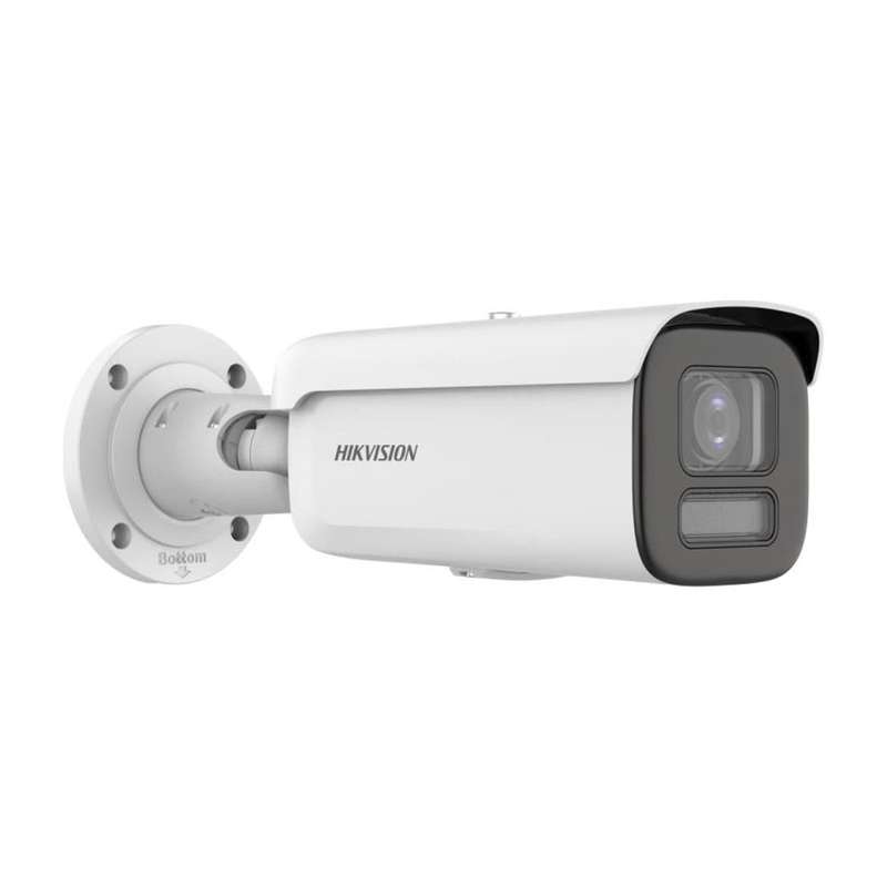 Hikvision 4 MP Smart Hybrid Light with ColorVu Motorized Varifocal Bullet Network Camera DS-2CD26...