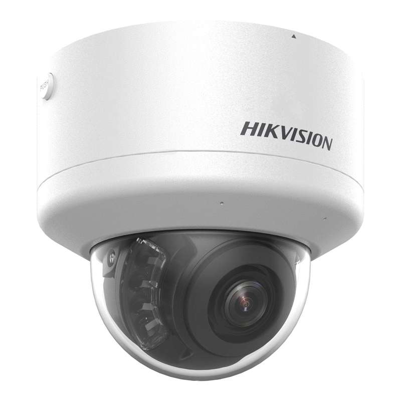 Hikvision 4MP 2.8-12mm Smart Hybrid Light with ColorVu Motorized PTRZ Varifocal Dome Network Came...