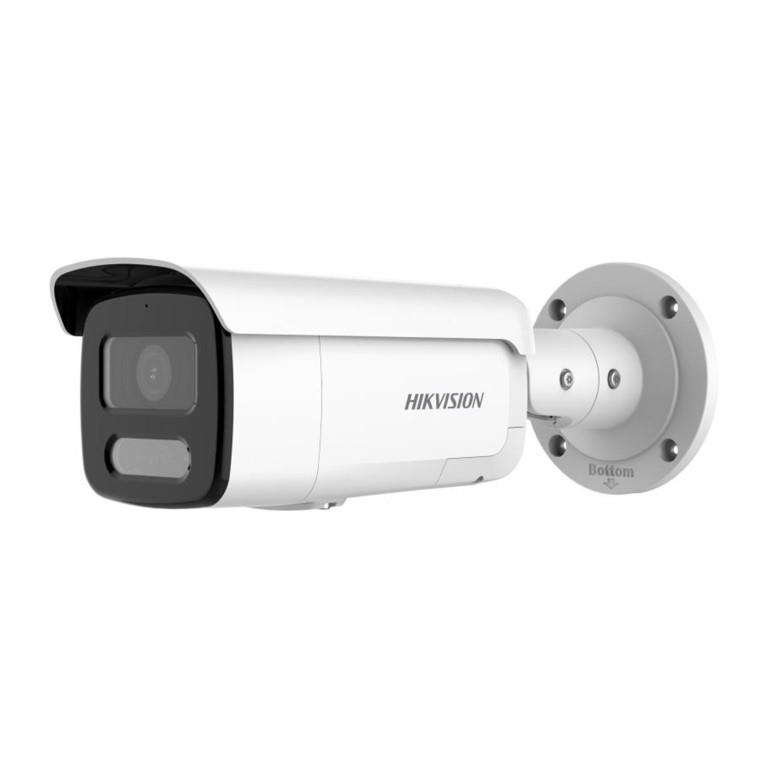 Hikvision 4MP 2.8mm ColorVu Strobe Light and Audible Warning Fixed Bullet Network Camera DS-2CD2T...