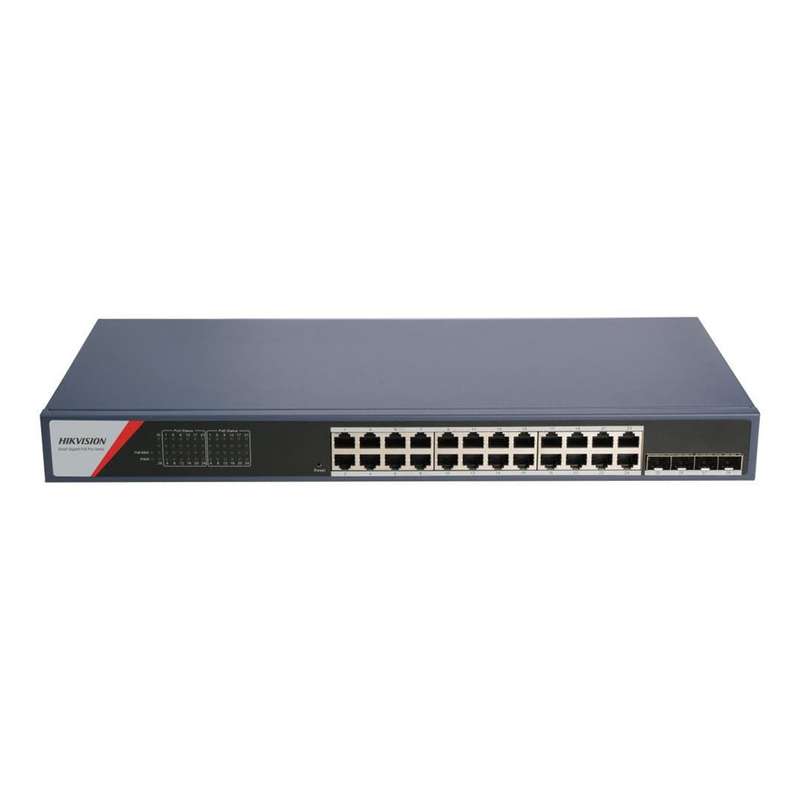 Hikvision 24-port GbE PoE Smart Managed Switch with 4x SFP ports DS-3E1528P-SI-24P4F