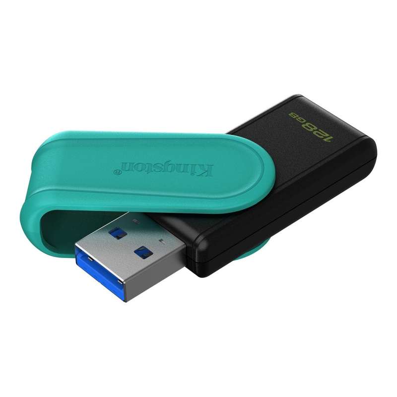 Kingston Technology DataTraveler Exodia S 128GB USB 3.2 Black and Turquoise USB Flash Drive DTXS/...