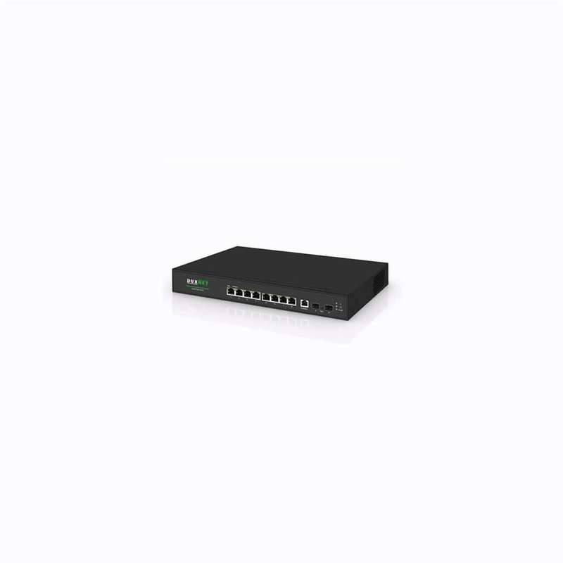 DuxNet 8-Port GbE Solar PoE Managed Switch with 2x SFP ports DUX118SPS