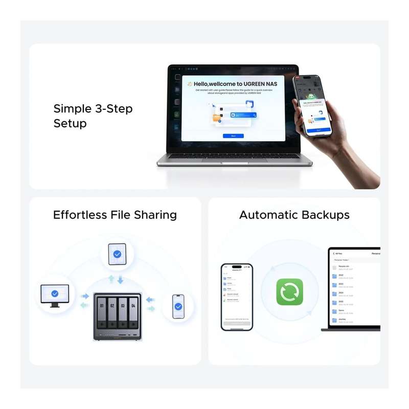Ugreen NASync DXP4800 4-Bay NAS DXP4800-25372B