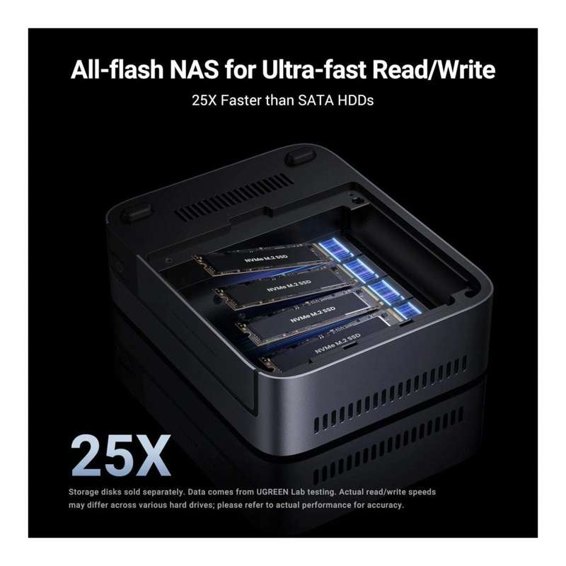 Ugreen NASync DXP480T Plus 4-Bay NAS DXP480TPLUS-25892B