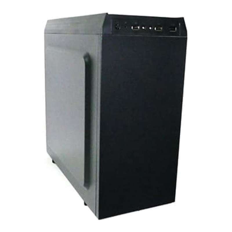 UniQue E188 Micro-ATX PC Case with 400W Power Supply Black