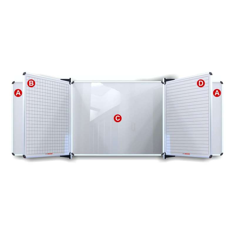 Parrot Educational Board 2420x1220mm Magnetic Whiteboard ED7076