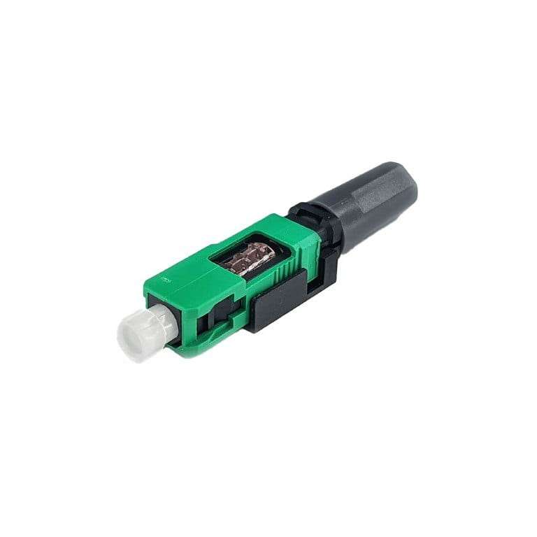 EasyFiber Field-Assembly SC APC Single Mode Fiber Connector - Green EF-CON-SM-SCA