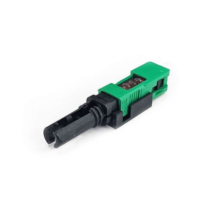 EasyFiber Field-Assembly SC APC Single Mode Fiber Connector - Green EF-CON-SM-SCA