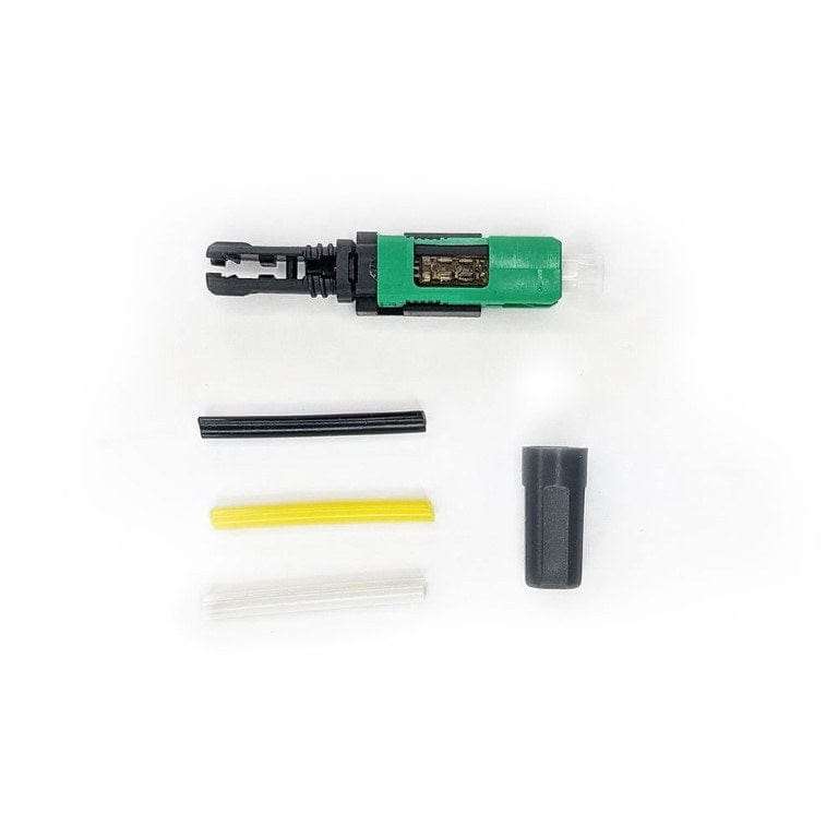 EasyFiber Field-Assembly SC APC Single Mode Fiber Connector - Green EF-CON-SM-SCA