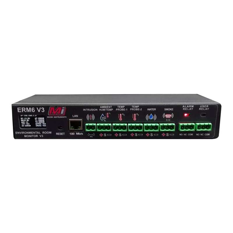 Micro Instruments ERM6-kit Rack Mount Server Room Environmental Monitor