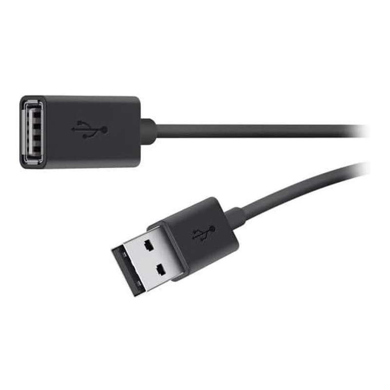 Belkin Type-A Male to Female USB 2.0 Cable 4.8m Black F3U153BT4.8M